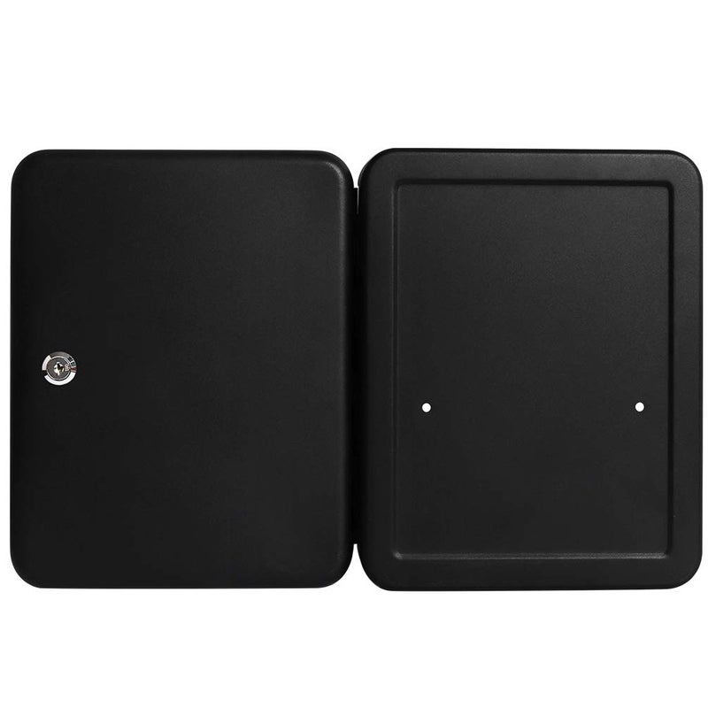 Jssmst Key Lock Box Wall Mount Security Key Storage Box, Locking Key Cabinet Wall Mount with 48 Key Hooks & Tags Key Labels, 11.81 x 9.45 x 2.95 inches, Black Matt - Image 5